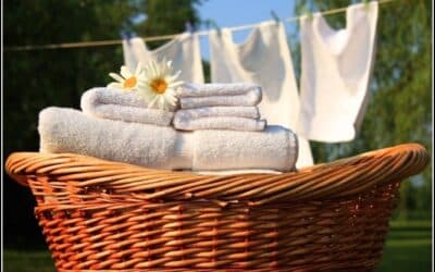 Buiten de was drogen